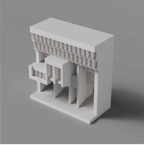 Boston City Hall|Modern Architectural Model Sample House Living Room Cement Living Room Home Decorative Ornament Active